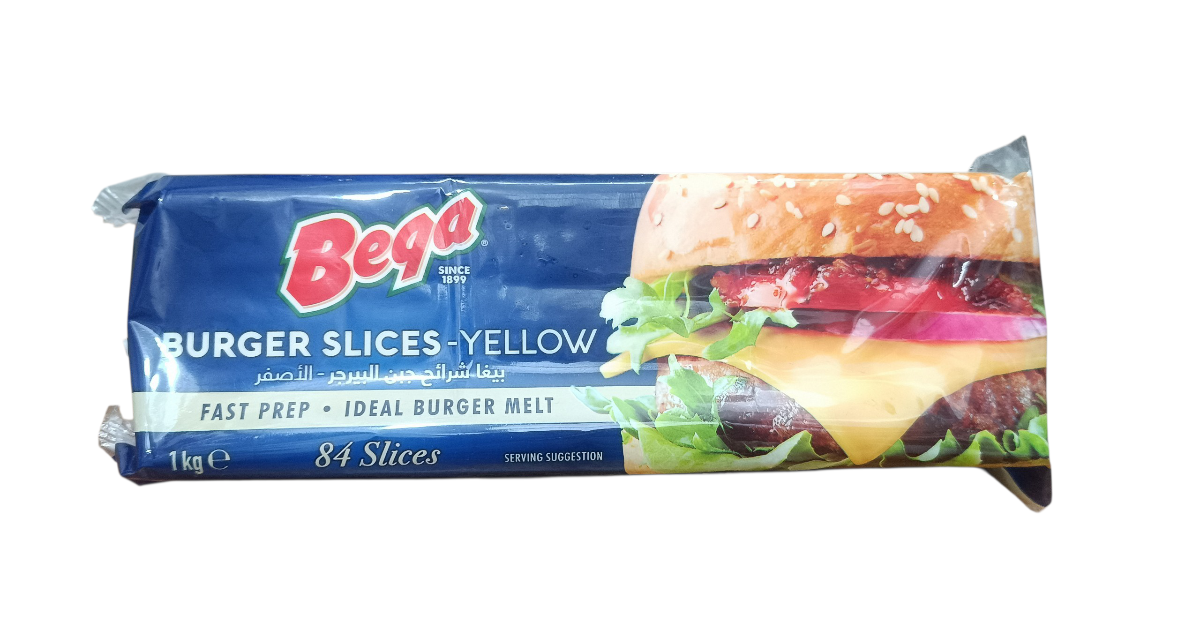 Bega yellow Burger Slices 1kg(84 slice)